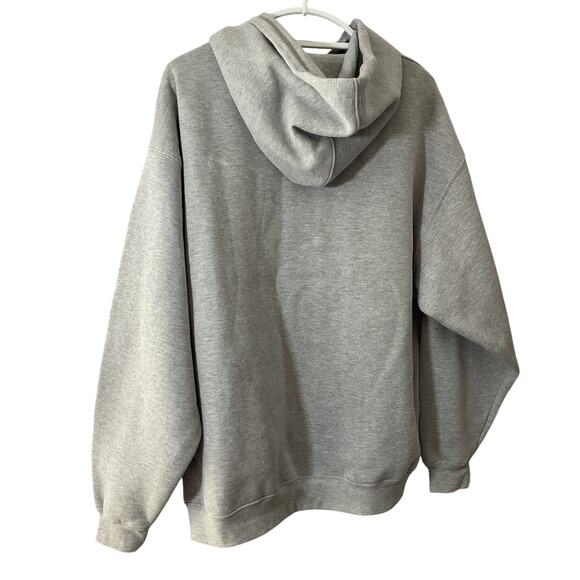 NWT John Deere Pullover Hoodie Medium Gray Heavyweight - Picture 2 of 5